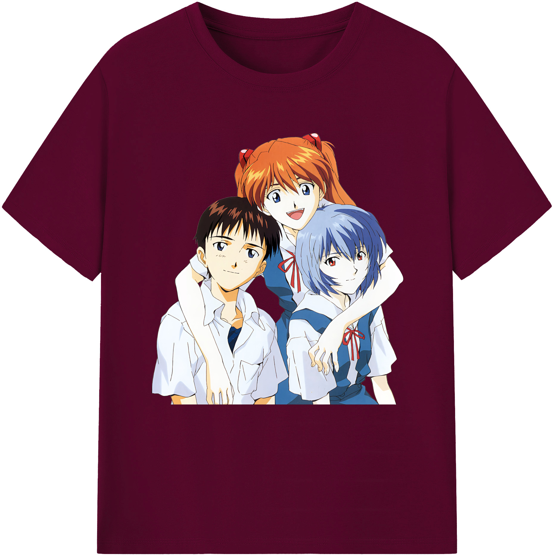 （画像用） EVA 新世紀エヴァンゲリオン レディースカジュアルプリントTシャツ（綿100％）